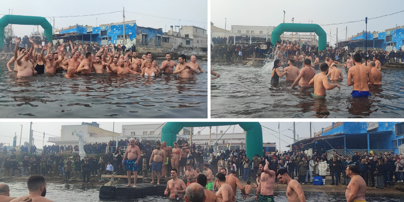 Primo tuffo dell'anno, riuscita la manifestazione della Lega Navale a Colimena