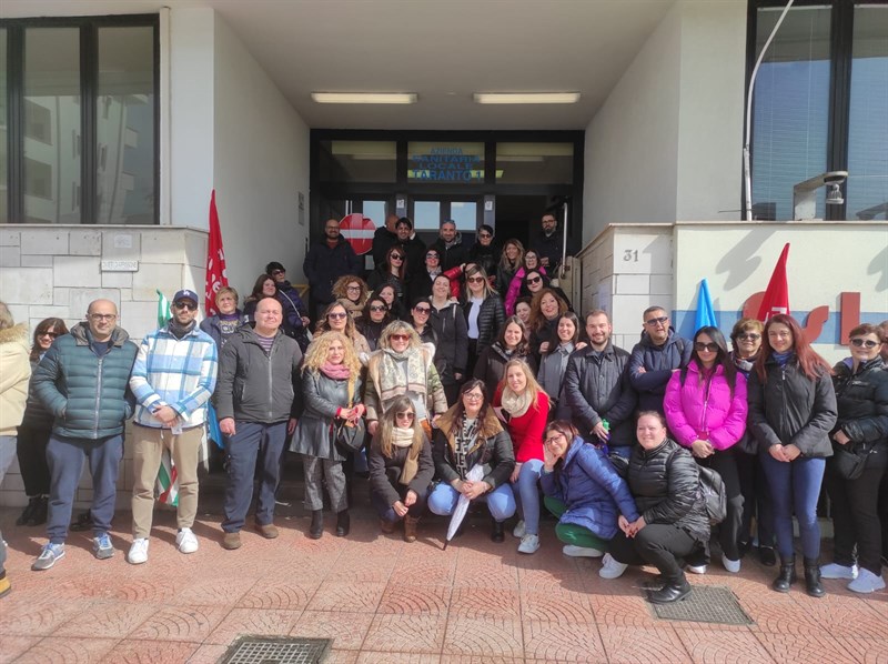 Il sit-in di protesta