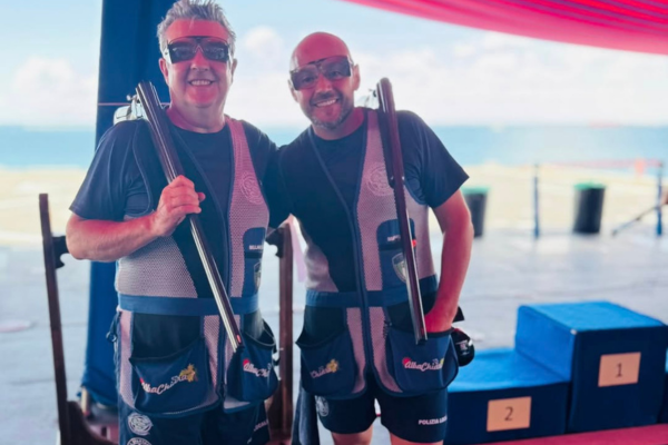 Il comandante Manelli medaglia d'argento nel Campionato Italiano Interforze di tiro al piattello
