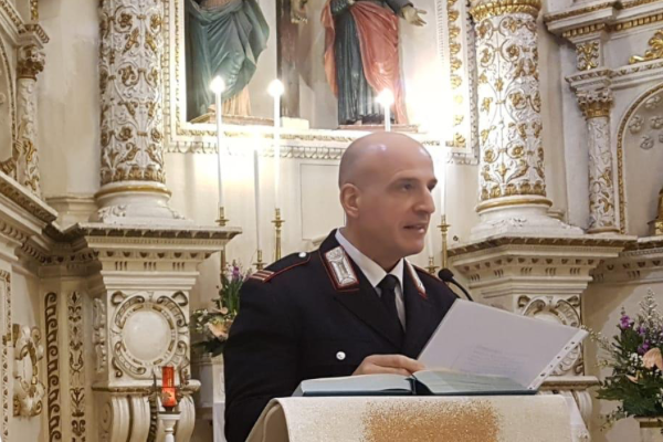 Le speciali omelie del comandante Inguscio contro le truffe agli anziani