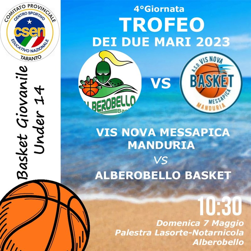Basket, La Vis Nova Messapica affrontra fuori casa l'Alberobello
