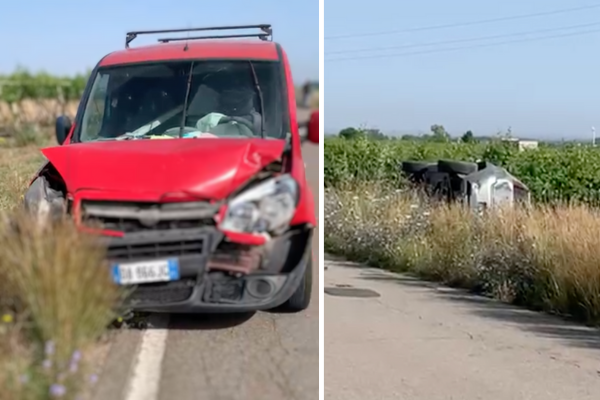 Scontro e auto fuori strada, imprenditore manduriano in ospedale 