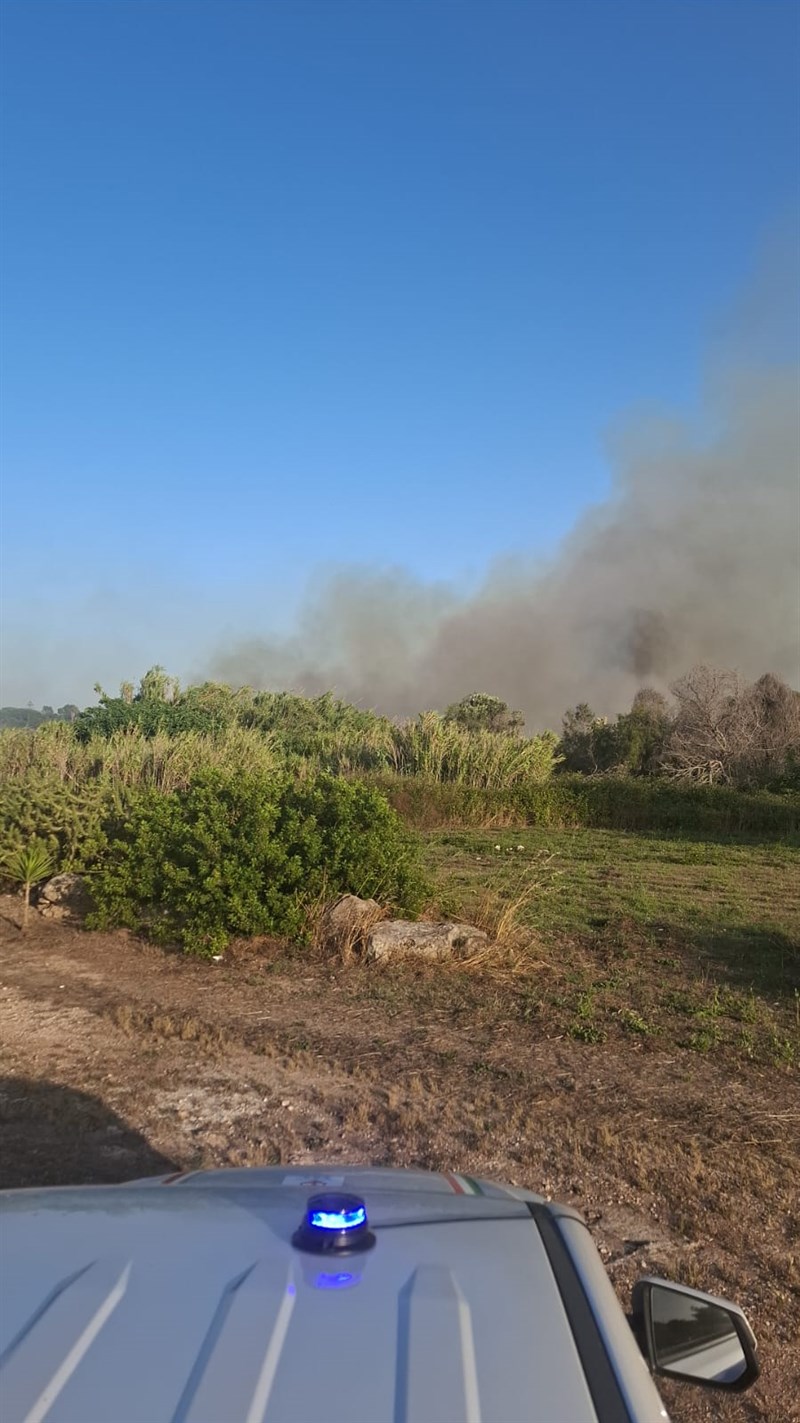 Incendio a San Pietro in Bevagna