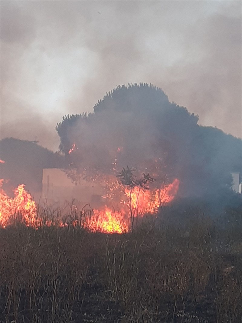 Incendio a San Pietro in Bevagna