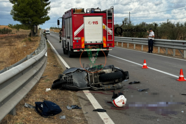 Scontro auto moto sulla Manduria San Pancrazio, muore 39enne