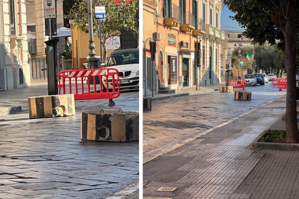 Blocchi anticarro per blindare la piazza Garibaldi   