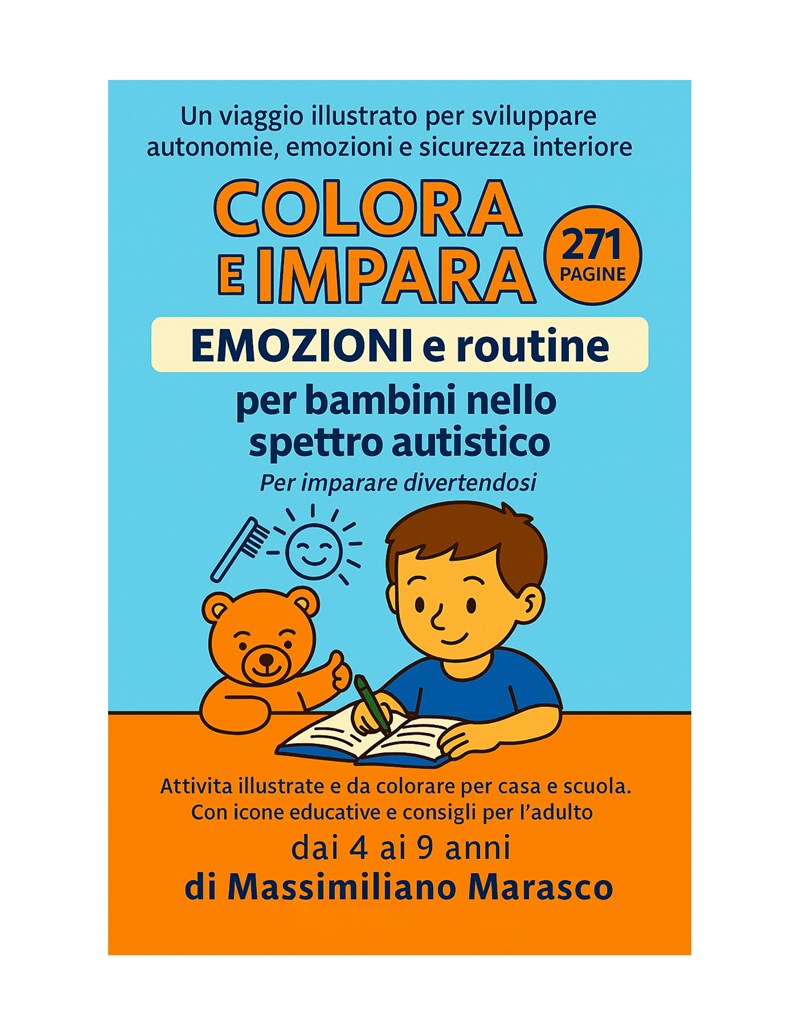 "Colora e Impara" di Massimiliano Marasco: da Manduria un libro che unisce emozioni, routine e inclusione 
