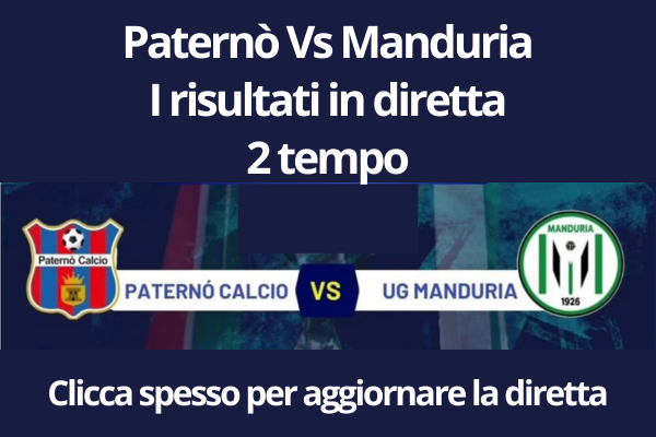 Paternò-Manduria FINALE 2 - 0