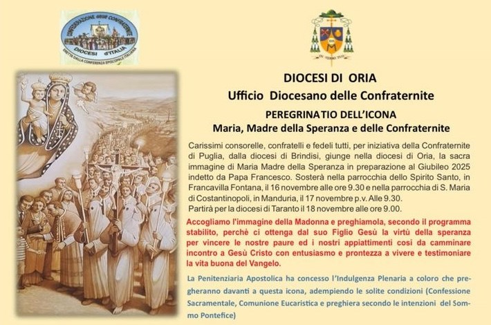 Icona di Maria Madre della Speranza e delle Confraternite