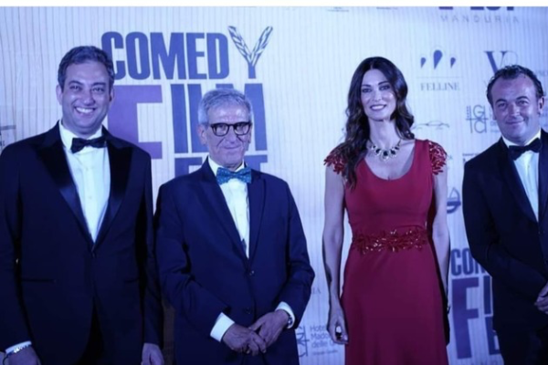 La foto sul palco del Comedy Film Fest