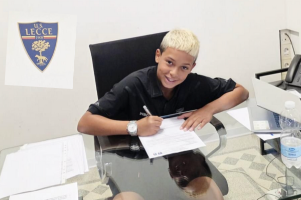 Il giovane Cappelli per il secondo anno nel campionato nazionale Under 13 del Lecce 