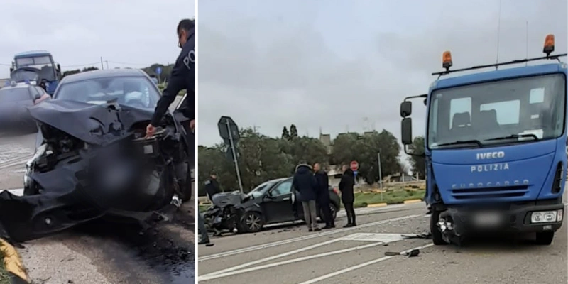 Lavocedimanduria.it - Manduria: Scontro Auto-camion, Due Poliziotti ...