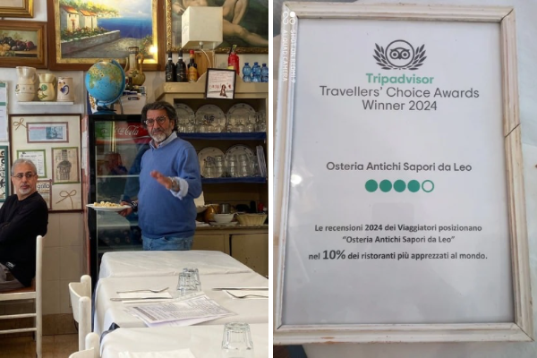 L’osteria di Leo tra le più amate del mondo per Tripadvisor