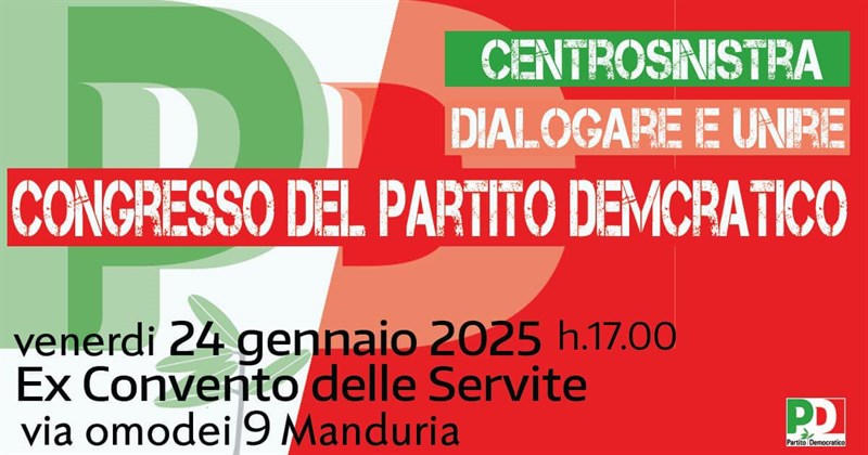 Il Pd manduriano a congresso verso il dialogo e l'unione 