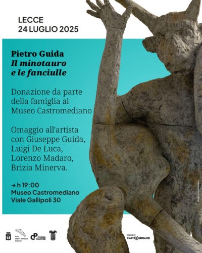 Il Minotauro con le fanciulle del maestro Guida al Castromediano di Lecce
