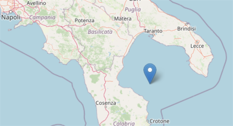 Scossa di terremoto nello Ionio avvertita anche a Manduria e nel Salento