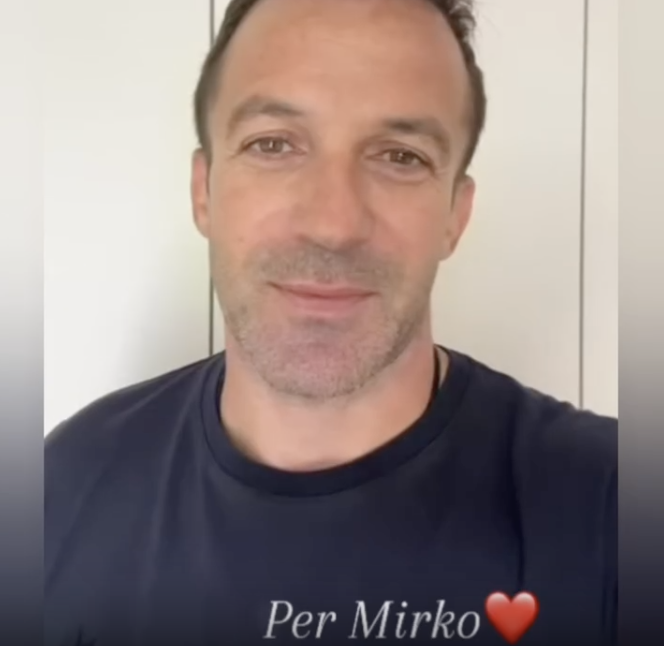 Forza Mirko anche da Alessandro Del Piero: il VIDEO del campione del mondo 