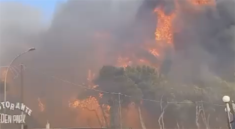 L’incendio