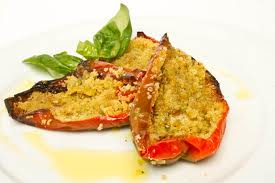 Peperoni gratinati al forno